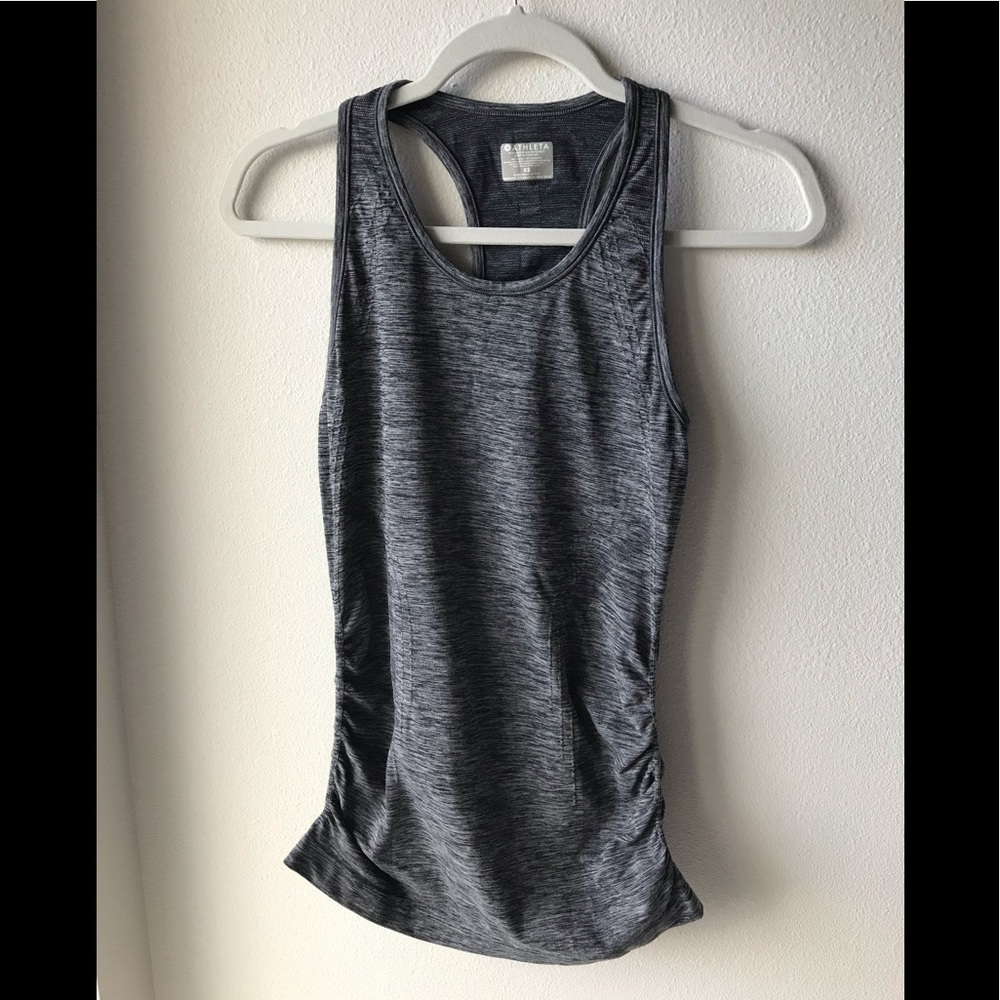 Athleta Speedlight Heather Black and GrayTank Top
